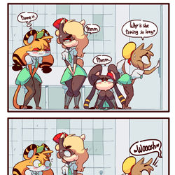 This is a pixiv picture whose title is Bathroom.