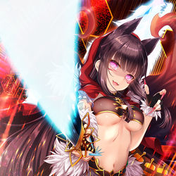 This is a pixiv picture whose title is 全て斬り裂いてあげる...！.