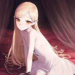 This is a pixiv picture whose title is [物語シリーズ] キスショットちゃん/Kiss-Shot.