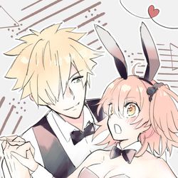 This is a pixiv picture whose title is バニーぐだ子とロビン.