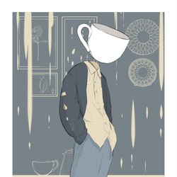This is a pixiv picture whose title is 『淡い気分』.