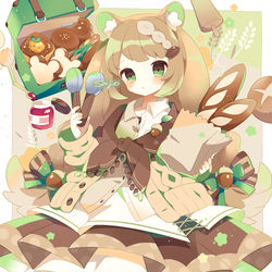 This is a pixiv picture whose title is 森のパン屋さん.