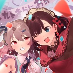 This is a pixiv picture whose title is 友達.