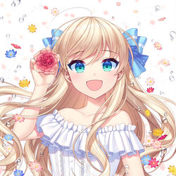 This is a pixiv picture whose title is 花.