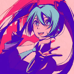 This is a pixiv picture whose title is miku.
