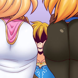This is a pixiv picture whose title is A Link Between Worlds.