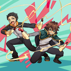 This is a pixiv picture whose title is からあげ大戦.