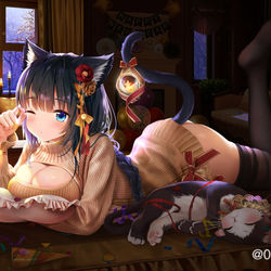 This is a pixiv picture whose title is 依頼主の嫁.