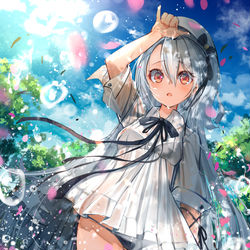 This is a pixiv picture whose title is 太陽に照らされて.