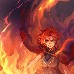 This is a pixiv picture whose title is 【PFAOS】爆ぜる血潮.