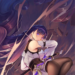 This is a pixiv picture whose title is 后崩坏书 芽衣.