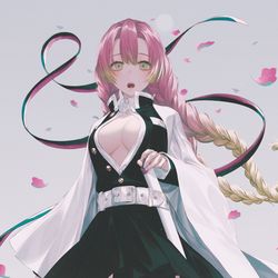This is a pixiv picture whose title is 戀柱.