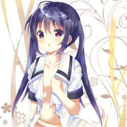 This is a pixiv picture whose title is 半脱ぎリゼさん.
