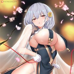 This is a pixiv picture whose title is 赤い糸.