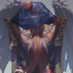 This is a pixiv picture whose title is 王座与龙.