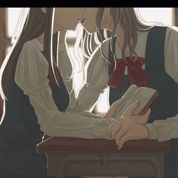 This is a pixiv picture whose title is 放課後.