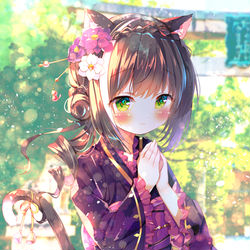 This is a pixiv picture whose title is ニューイヤーキャル.