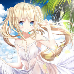 This is a pixiv picture whose title is ワンピース金髪ちゃん.