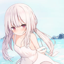 This is a pixiv picture whose title is 白ワンピ.