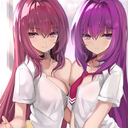 This is a pixiv picture whose title is スカサハ×スカディ.