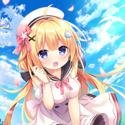 This is a pixiv picture whose title is そよ風の中で.