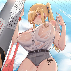 This is a pixiv picture whose title is 汗.