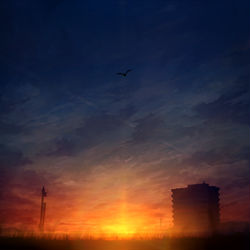 This is a pixiv picture whose title is 風にゆだねて.