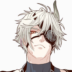 This is a pixiv picture whose title is 鬼丸さんと汗.