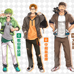 This is a pixiv picture whose title is 台北MRT擬人化.