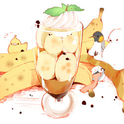 This is a pixiv picture whose title is バナナのパフェ.