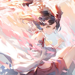 This is a pixiv picture whose title is 桜色の海を泳いで.