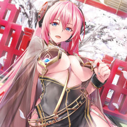 This is a pixiv picture whose title is おっぱい暖簾っていいよね.