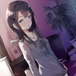 This is a pixiv picture whose title is 職場ではクールに待ってくれるが、家ではすごく甘えてくるしぶりん.
