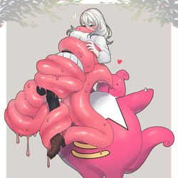 This is a pixiv picture whose title is ベロベルトのじゃれつく.