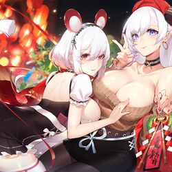 This is a pixiv picture whose title is 女仆组.