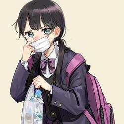 This is a pixiv picture whose title is 花粉症の女の子.