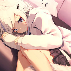 This is a pixiv picture whose title is （寂しい…）.