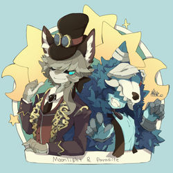 This is a pixiv picture whose title is 月下と寄生まとめ.