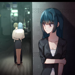 This is a pixiv picture whose title is 死角.