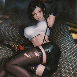 This is a pixiv picture whose title is Resident Evil 6 Ada wang x FINAL.