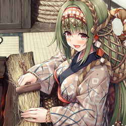 This is a pixiv picture whose title is あやかし郷愁譚 ～縄のうれん 結～.