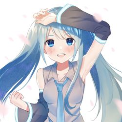 This is a pixiv picture whose title is 初音ミク.