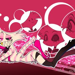 This is a pixiv picture whose title is Angel Dust.