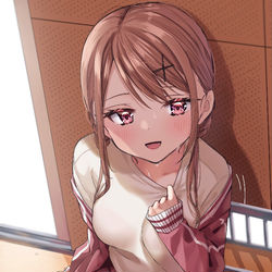 This is a pixiv picture whose title is 一緒に授業サボっちゃう？……なんちゃって😳.