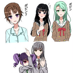 This is a pixiv picture whose title is ポピブイ.