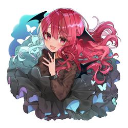 This is a pixiv picture whose title is ワインレッドの彼女.