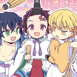 This is a pixiv picture whose title is 鬼滅ログ.