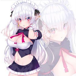 This is a pixiv picture whose title is エルフメイド２.