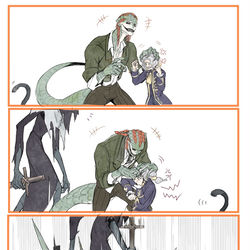 This is a pixiv picture whose title is 謎漫画.