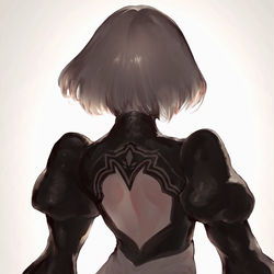 This is a pixiv picture whose title is 2B.